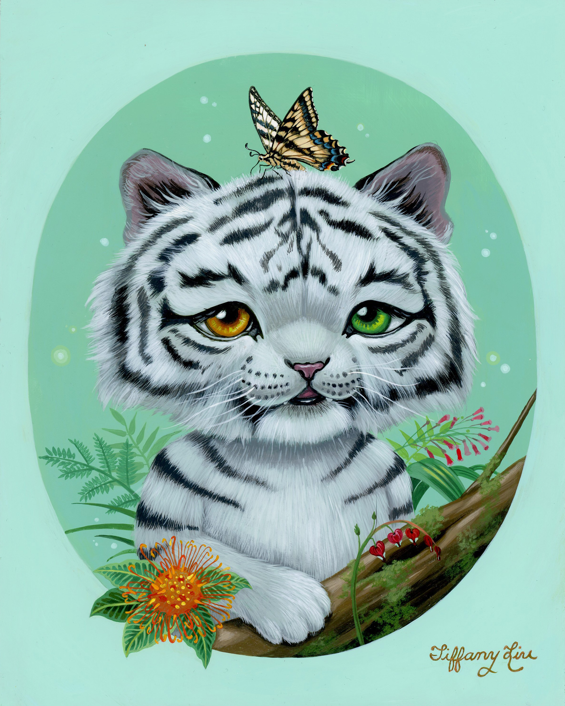  “Tiger Eyes”, 8”x10”, Acrylic   